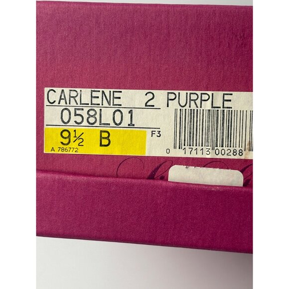 Life Stride Carlene 2 Purple Slingback Kitten Heels 9.5 A/B Womens Shoes - Picture 4 of 8
